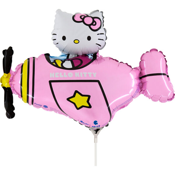 Balón Hellou Kitty v lietadle