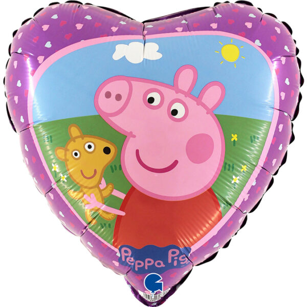 Balón Peppa Pig srdce