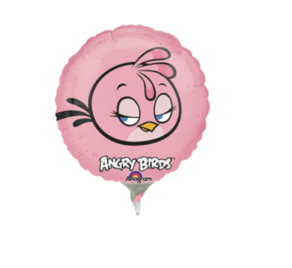 Balón Angry Birds rúžový kruh- mini