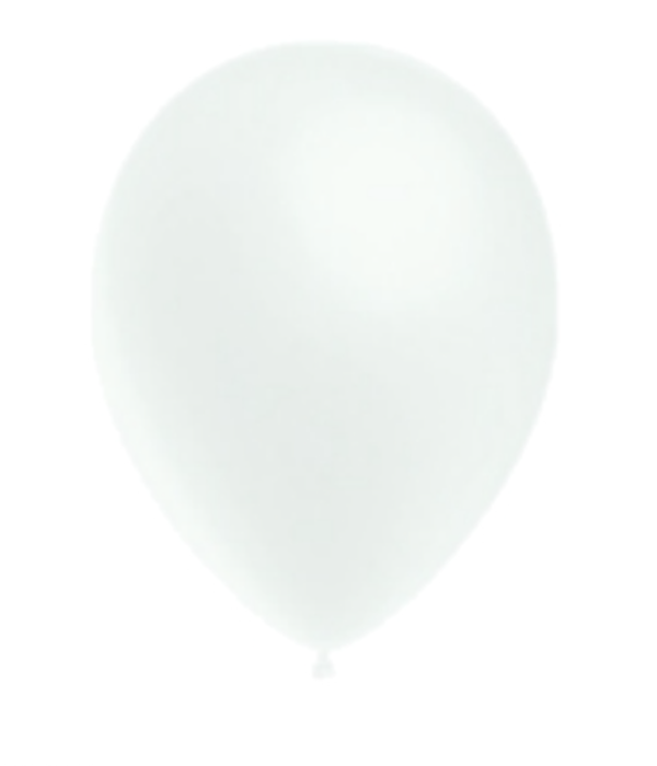 Balón štandart 26cm biely 10-100ks