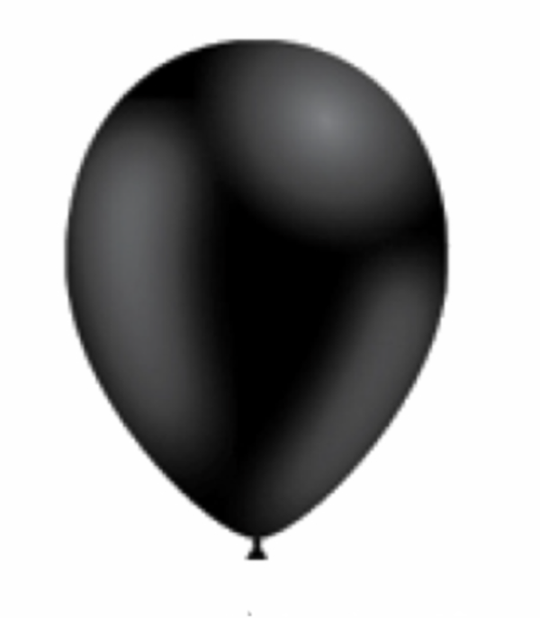 Balón štandart 26cm čierny 10-100ks
