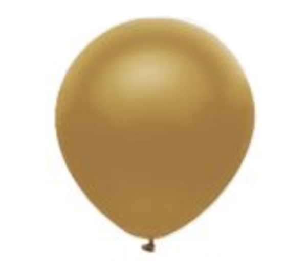 Balón 32cm metalický zlatý 10-100ks